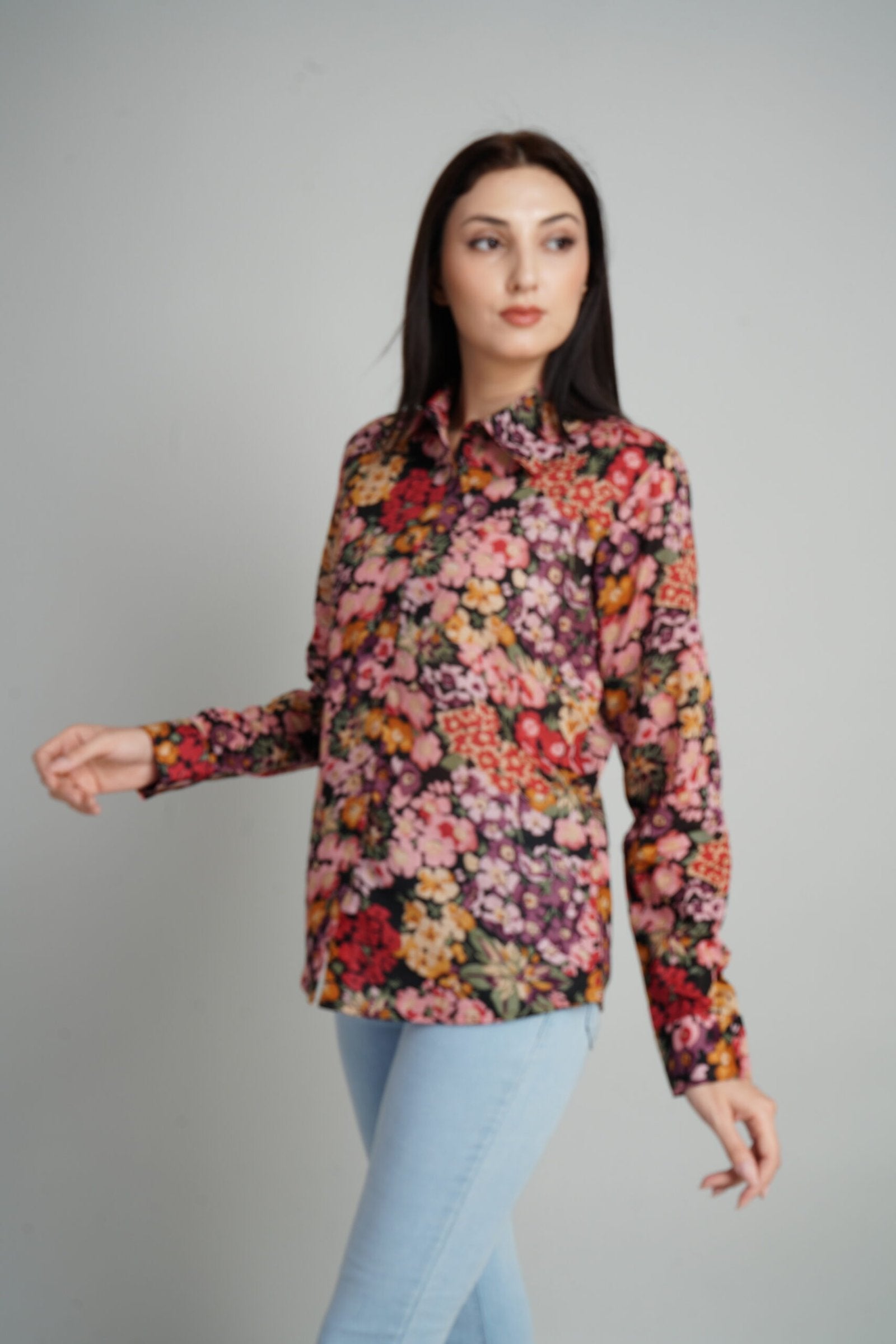 KIARABEL Floral Print Casual Top image 3