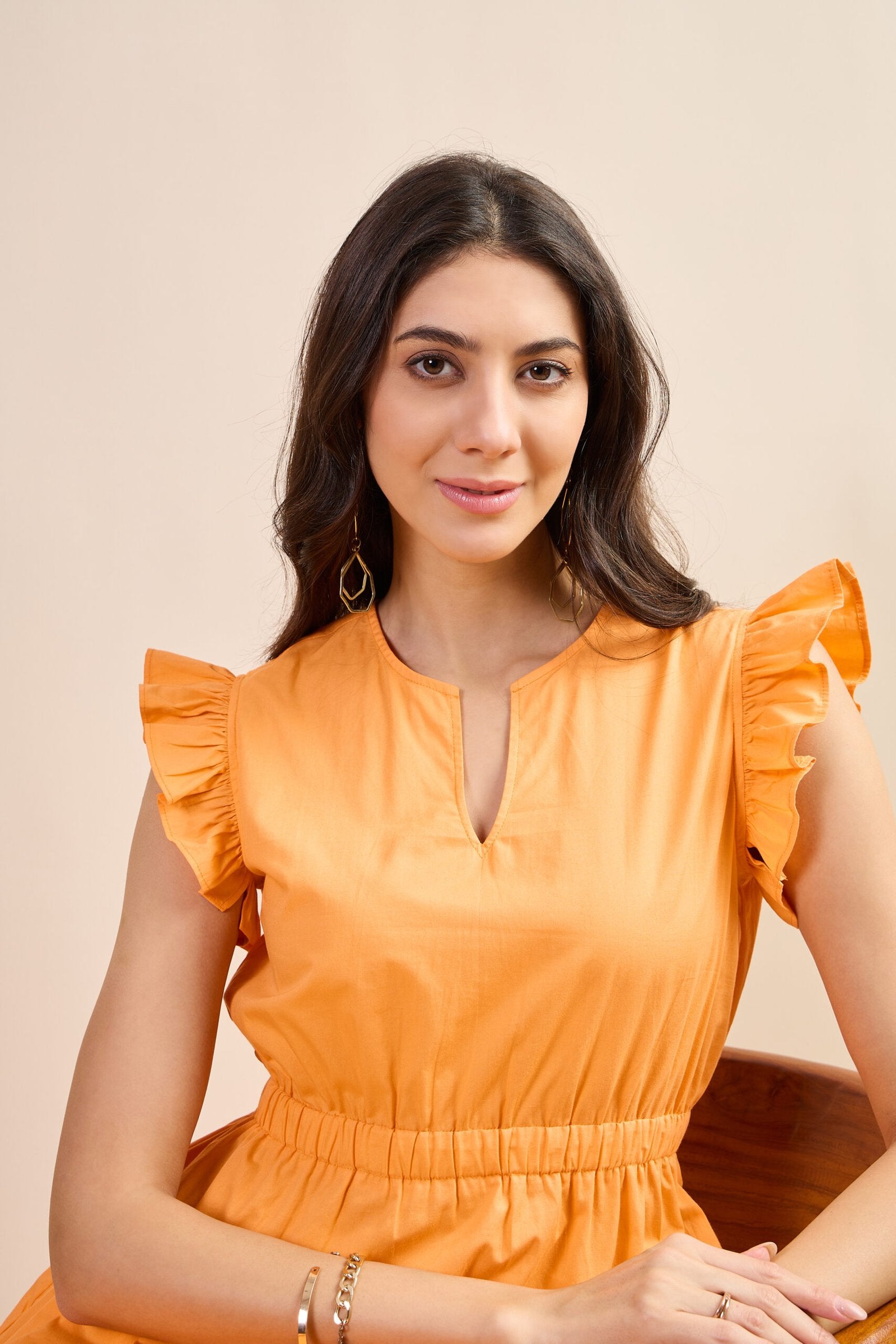 KIARABEL Women's Western Ruffle Breeze Styles One-Piece Dress image 2