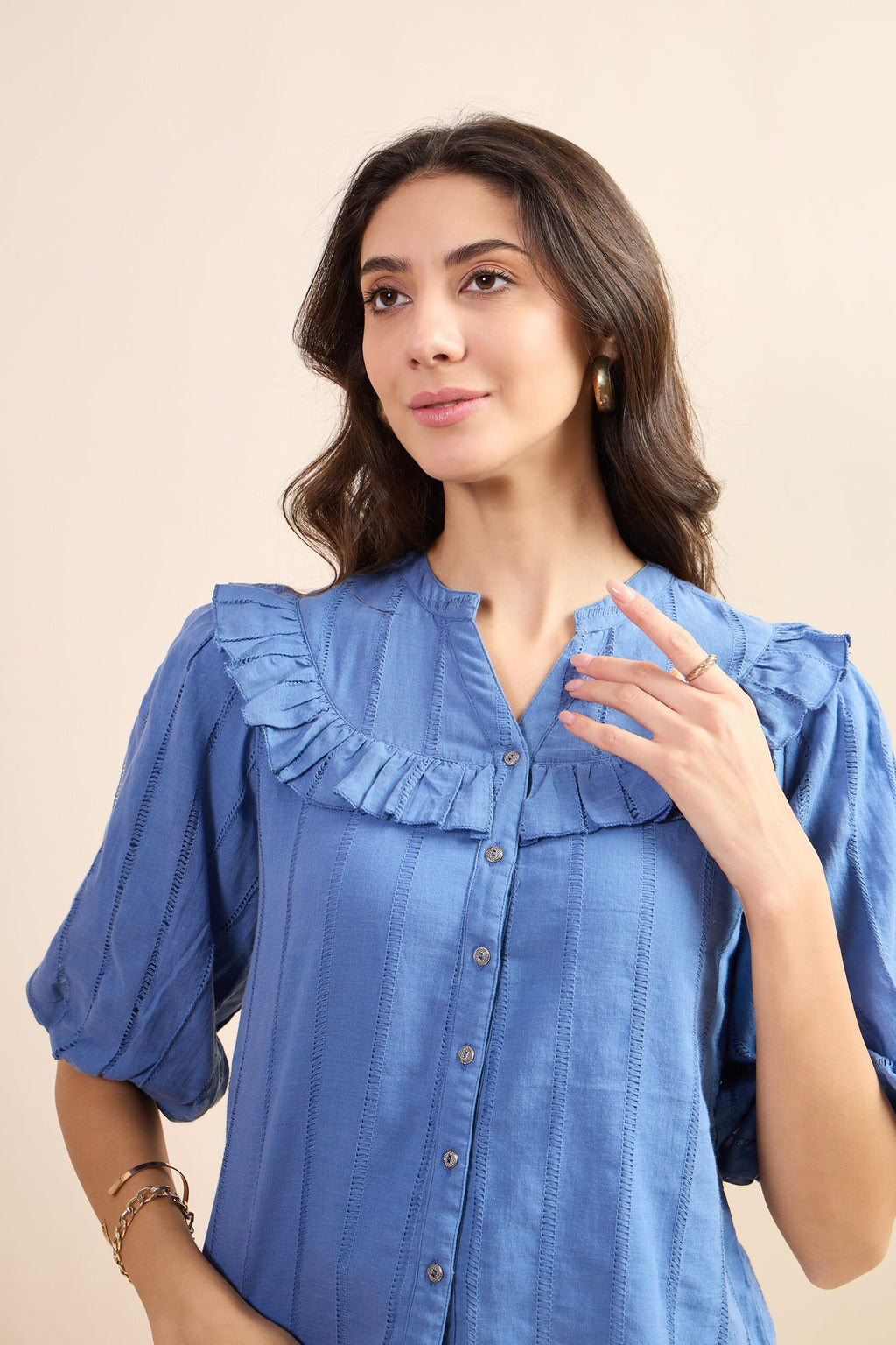 KIARABEL Western Skyline Short Sleeve Top image 2