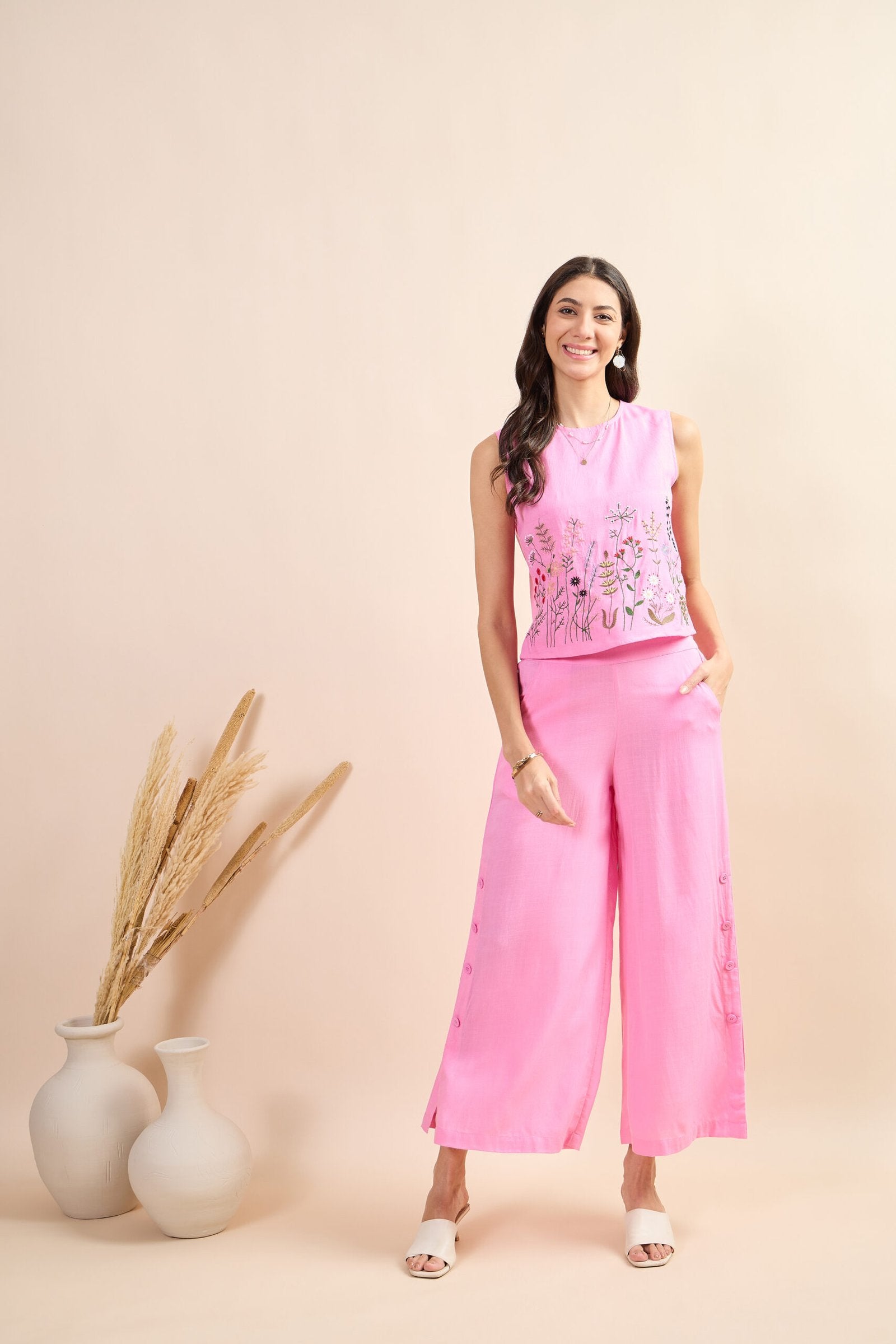 KIARABEL Women's Western Chic Embroidered Co-ord Set image 0