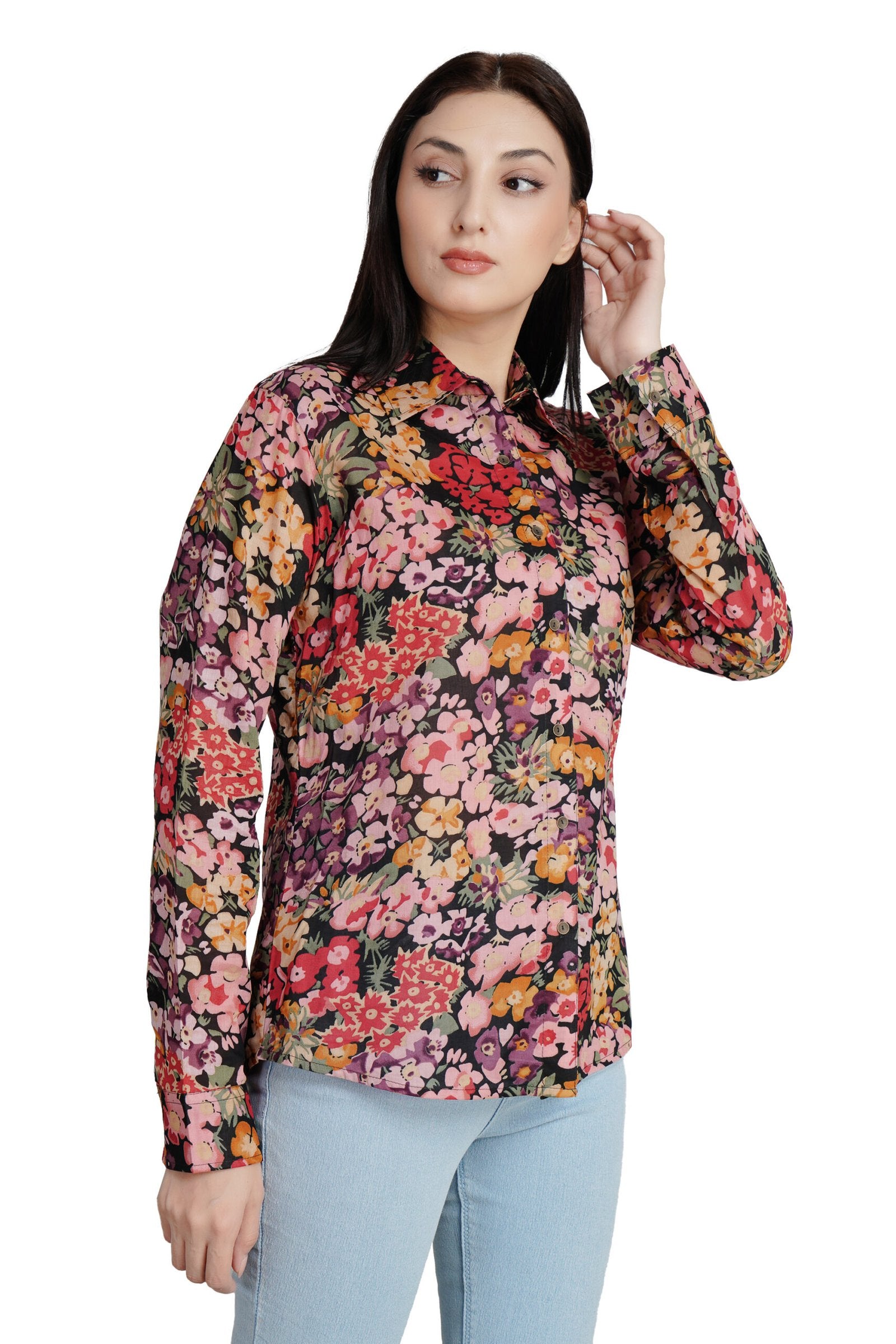KIARABEL Floral Print Casual Top image 0