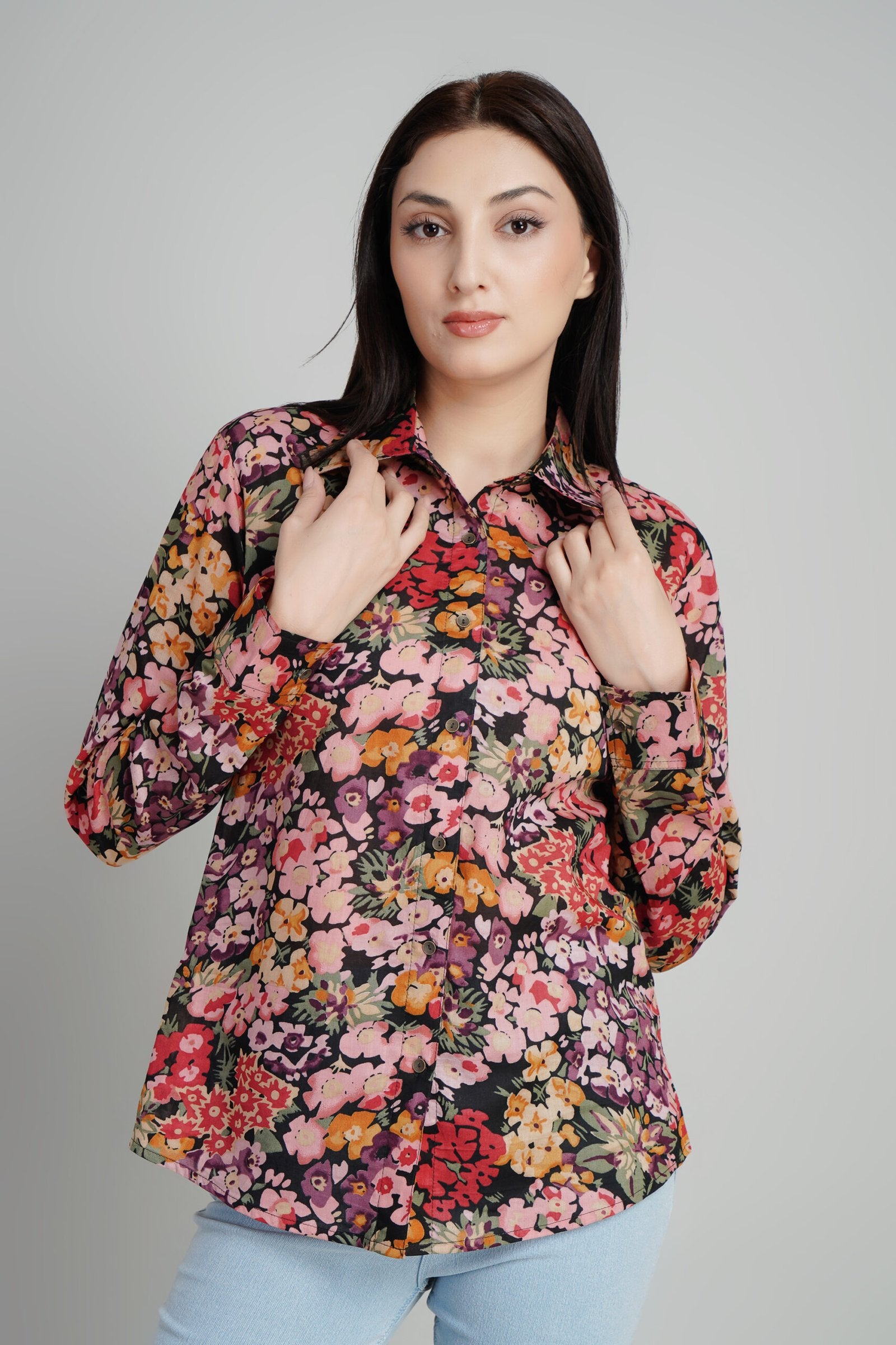 KIARABEL Floral Print Casual Top image 2