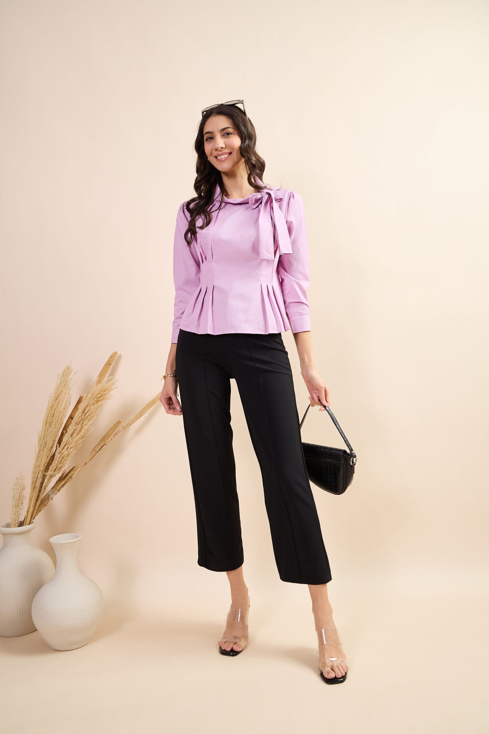 KIARABEL Western Candy Stripe Full Sleeve Top image 4