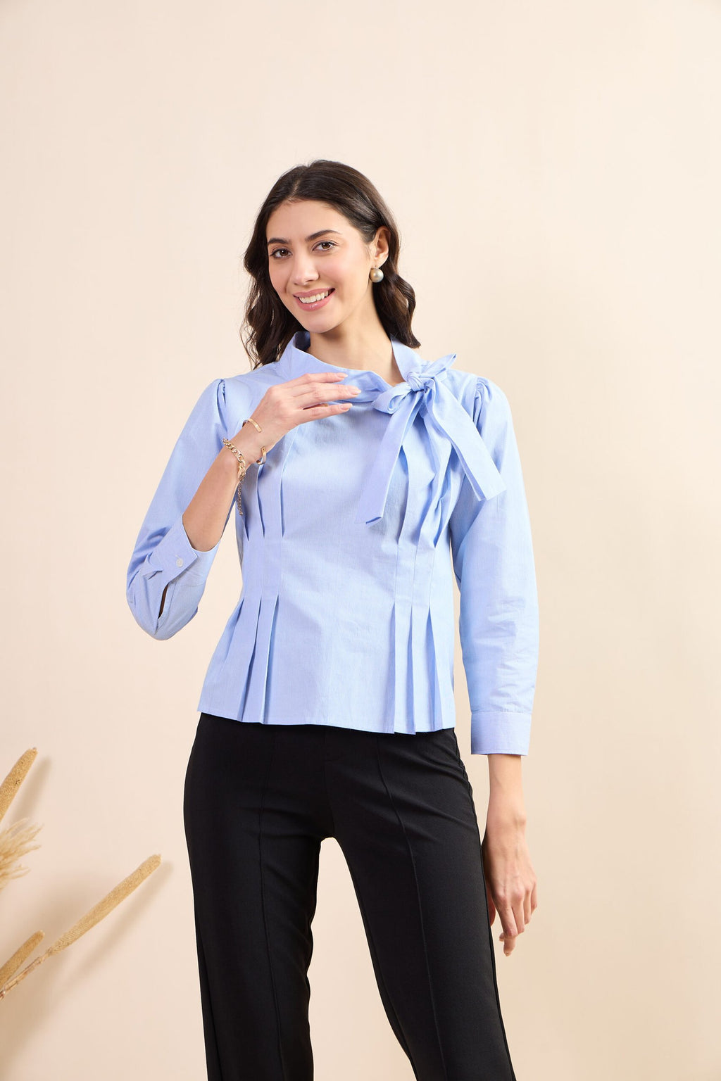 KIARABEL Western Candy Stripe Full Sleeve Top - XXL image