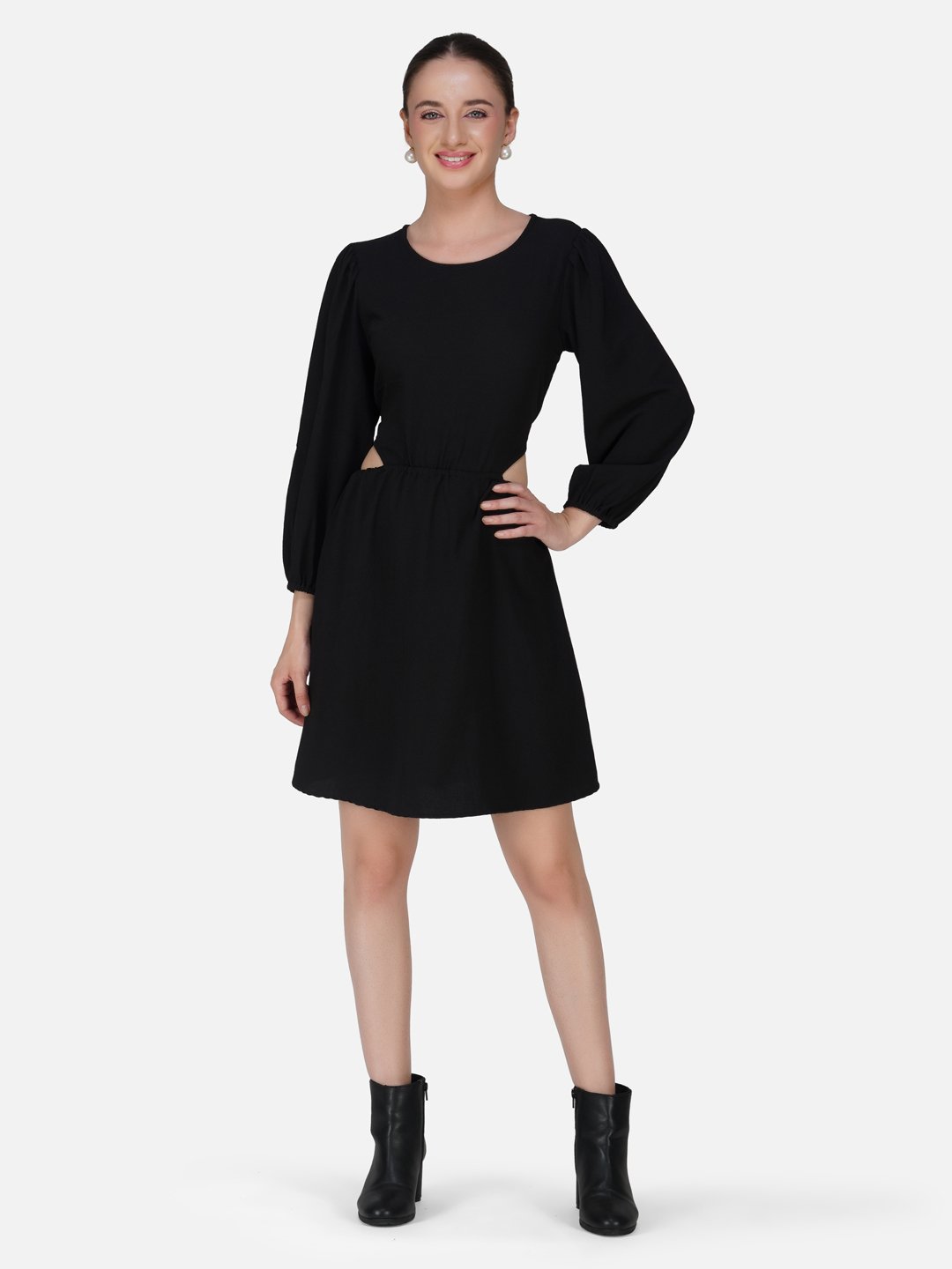 KIARABEL Black Cut Out Dress image 0