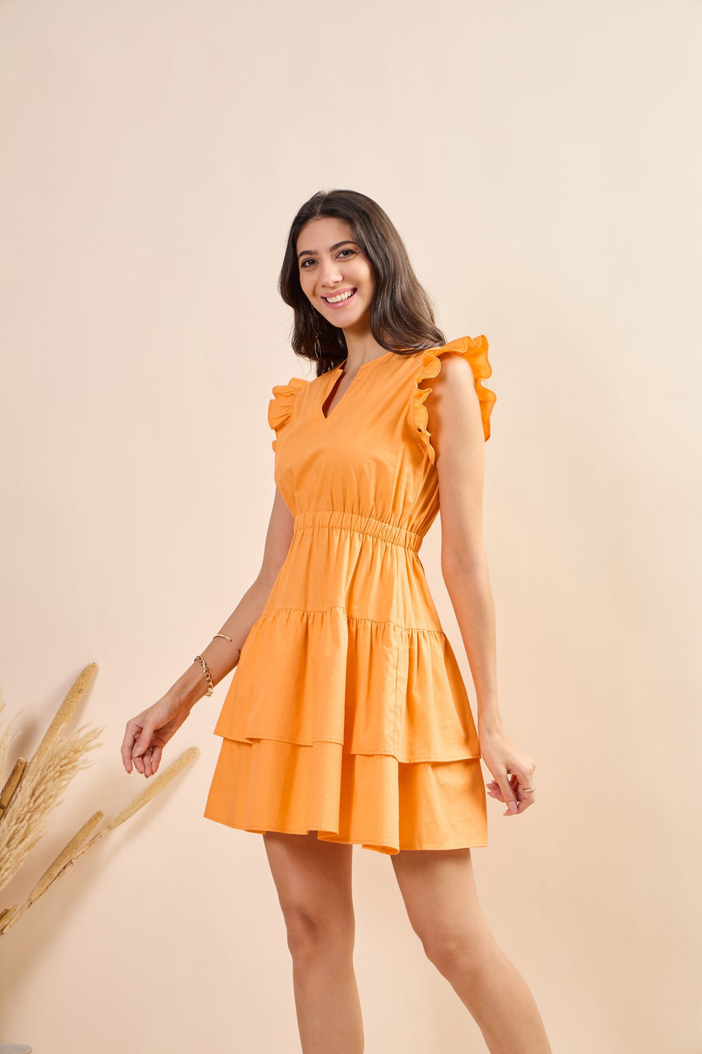 KIARABEL Women's Western Ruffle Breeze Styles One-Piece Dress image 3