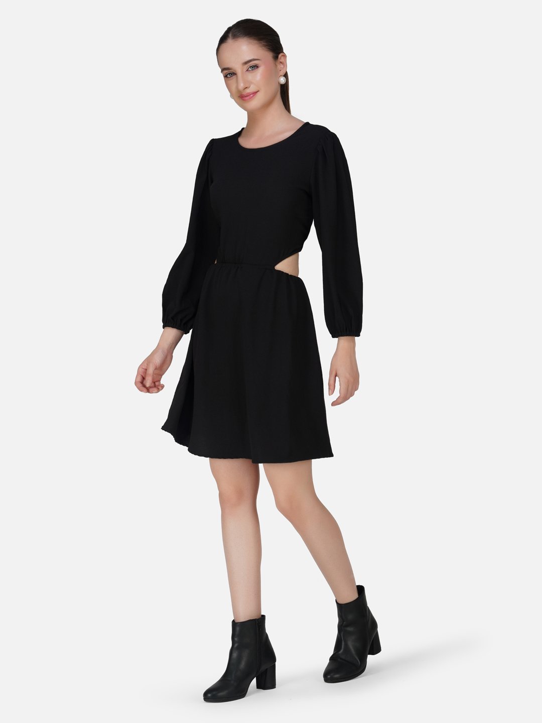 KIARABEL Black Cut Out Dress image 2