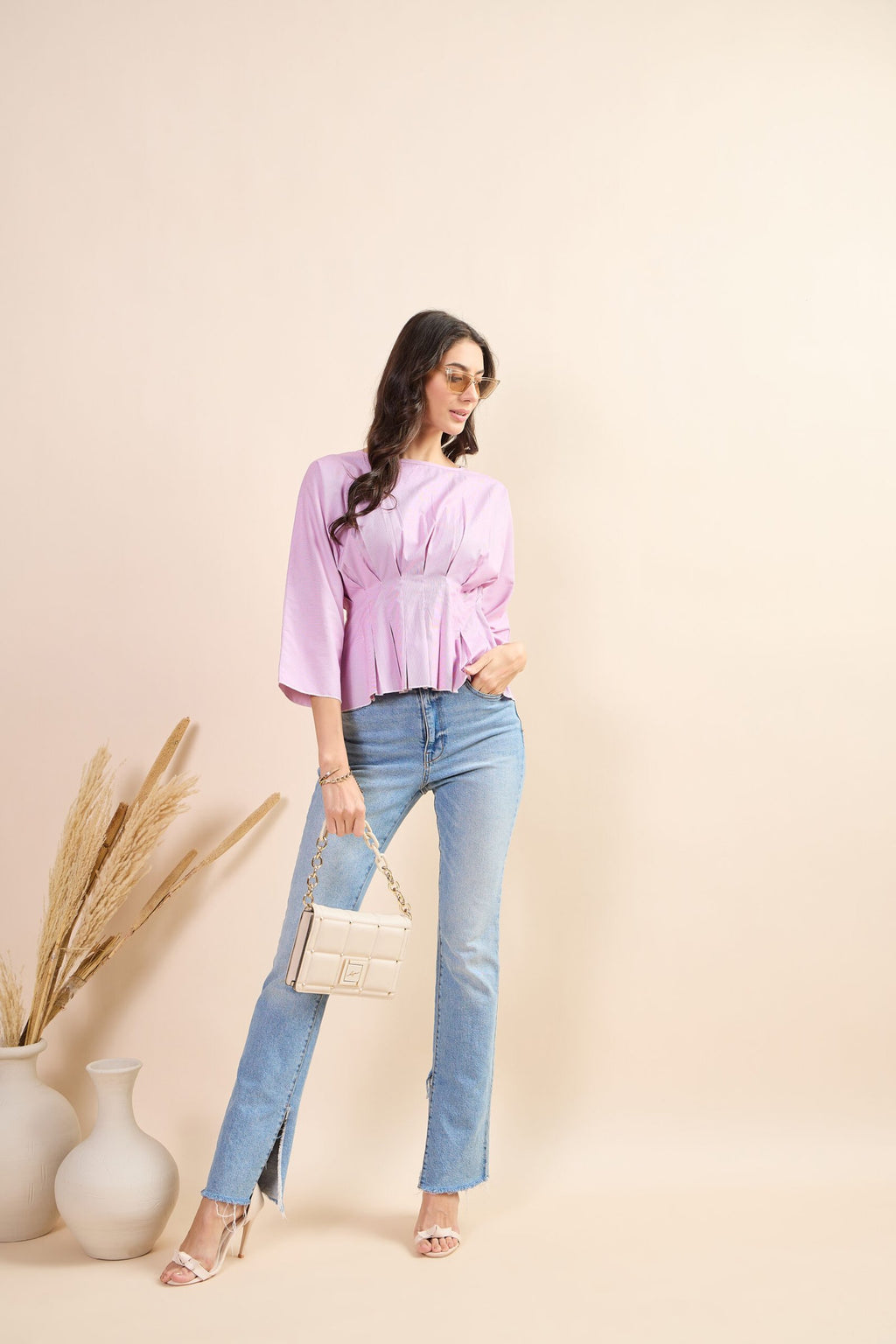 KIARABEL Western Blush Stripe Full Sleeve Top image 6
