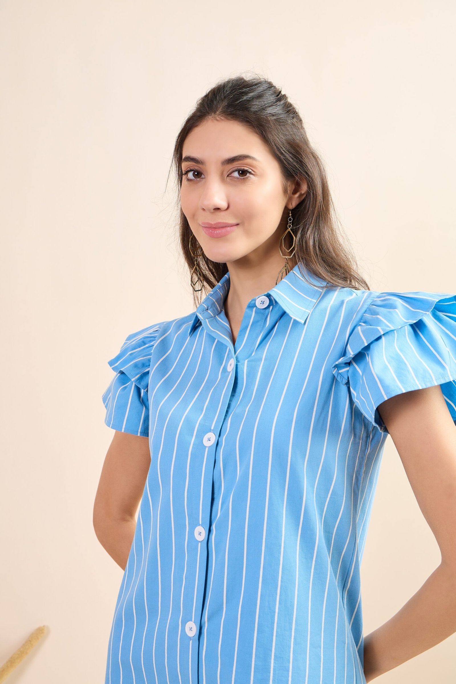 KIARABEL Women's Western Ruffle Breeze Styles One-Piece Dress image 2