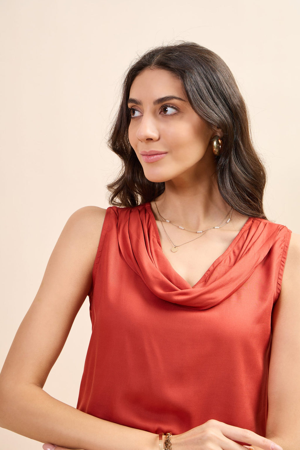 KIARABEL Western Rust Radiance Sleeveless Top image 2