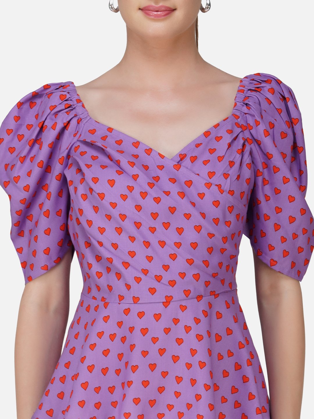 kiarabel retail Casual Printed Women Purple Top image 3