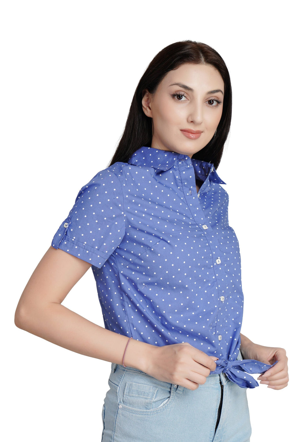 KIARABEL Waist Tie-Ups Crop Top image 1