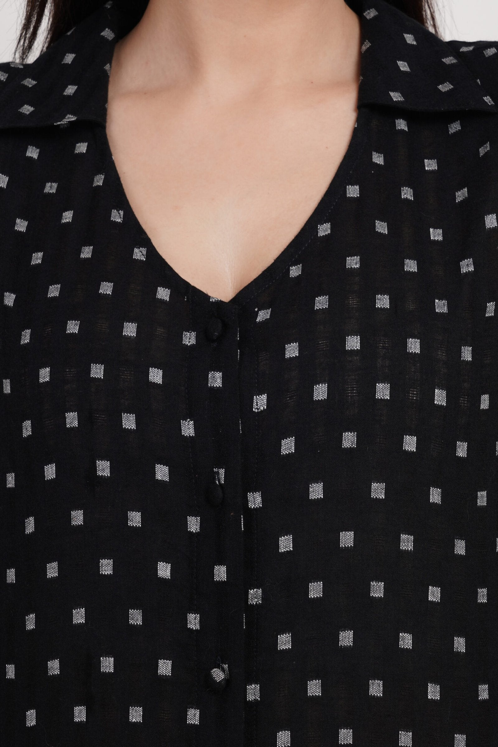 KIARABEL Black Printed Cotton Co-ord Set image 4