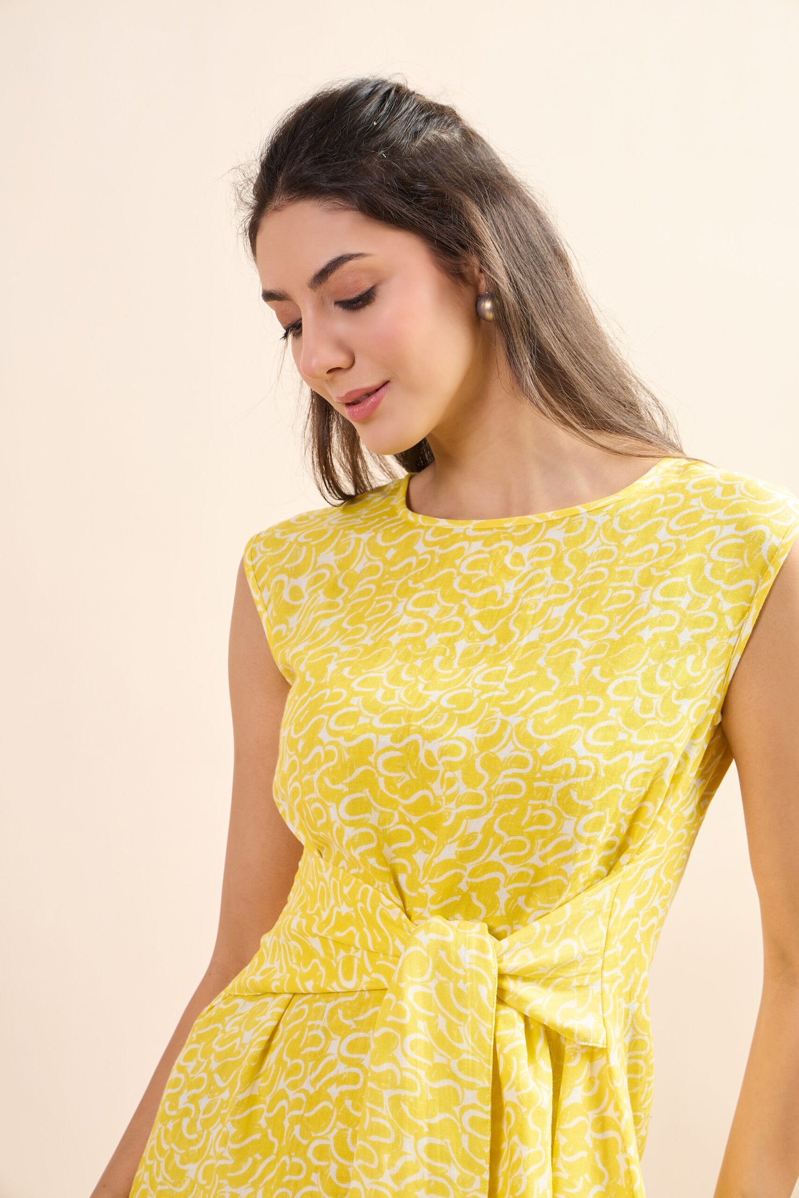 KIARABEL Women's Western Knotted Grace Styles One-Piece Dress image 3