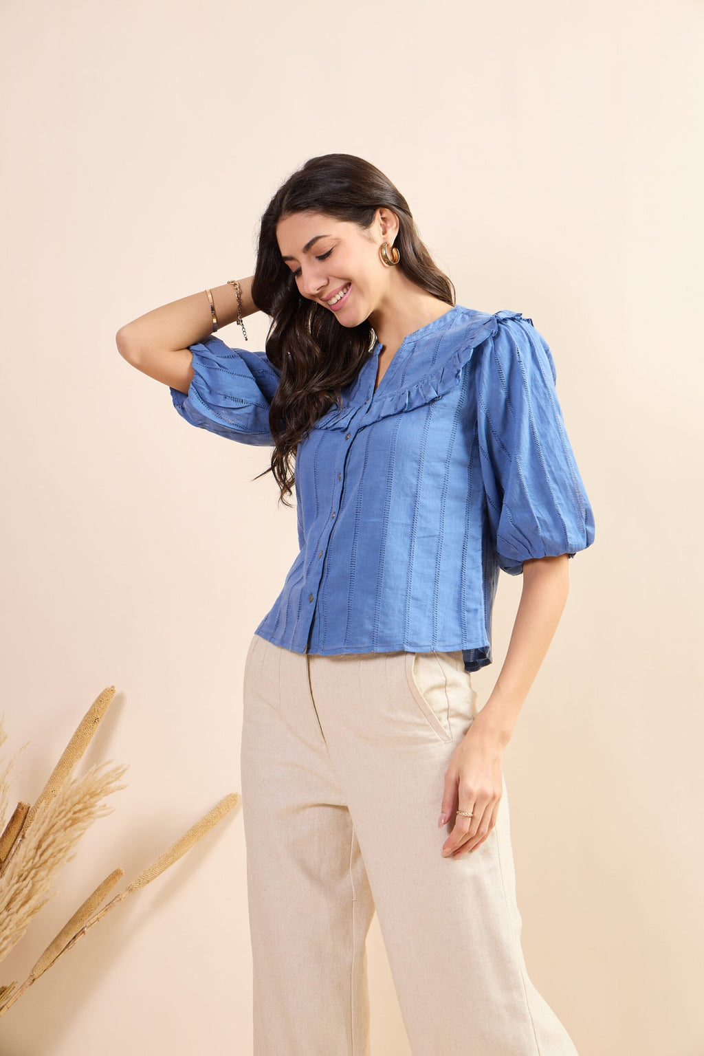 KIARABEL Western Skyline Short Sleeve Top image 3