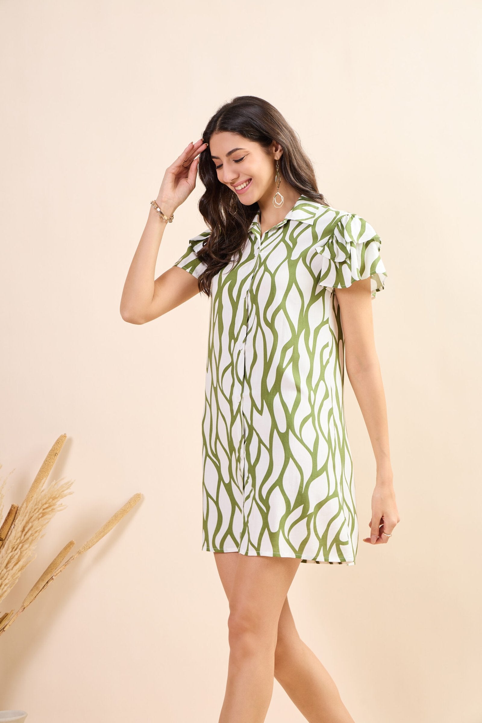 KIARABEL Women's Western Curve Stripe Cinch Styles One-Piece Dress (Copy) image 4