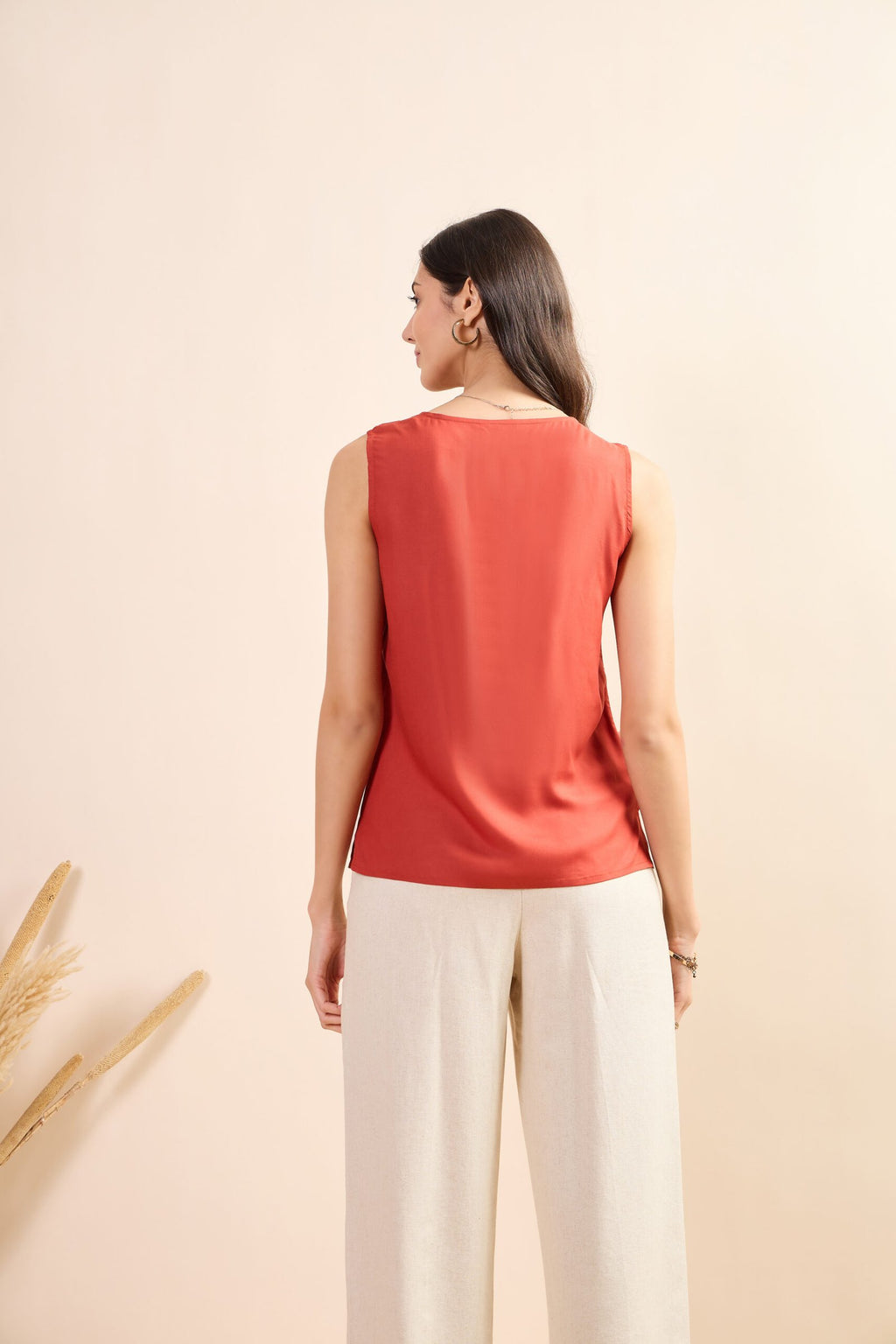 KIARABEL Western Rust Radiance Sleeveless Top image 1