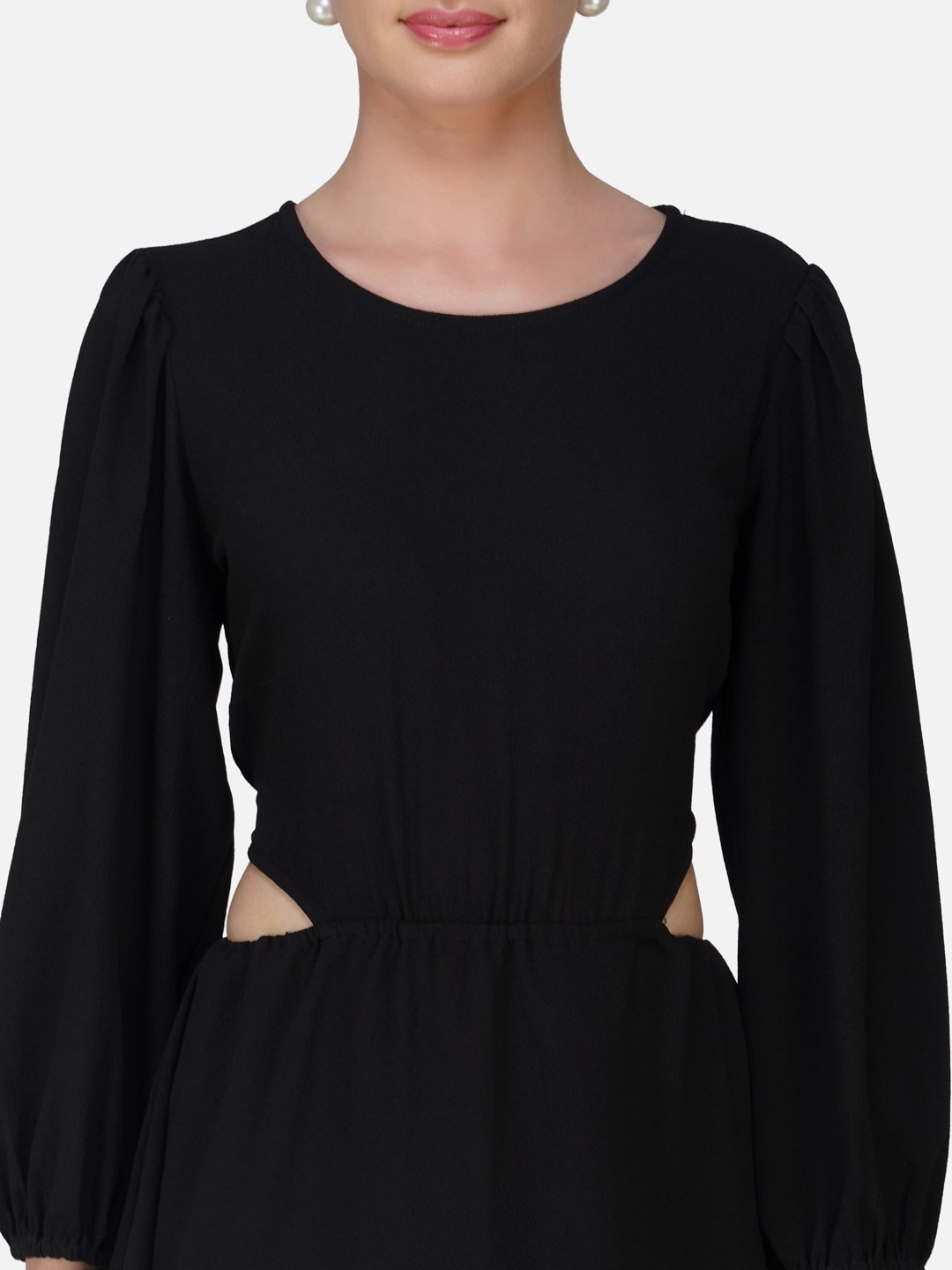 KIARABEL Black Cut Out Dress image 4