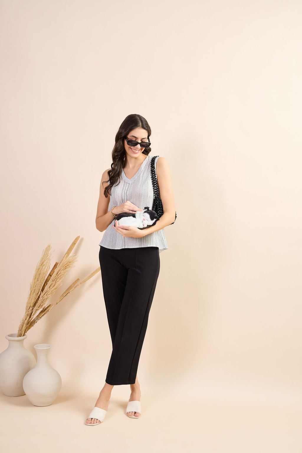 KIARABEL Western Stitch Charm Sleeveless Top image 3