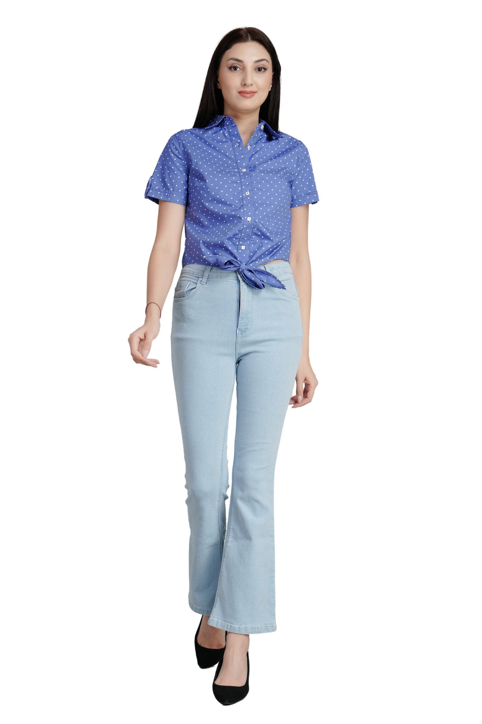 KIARABEL Waist Tie-Ups Crop Top image 3