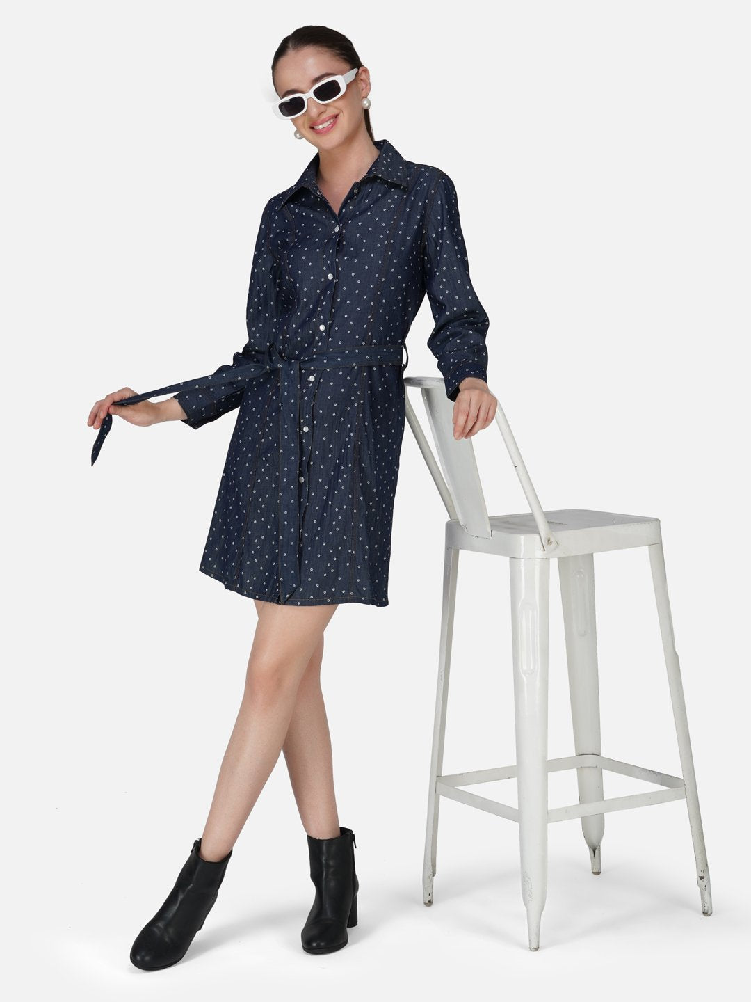 KIARABEL Blue Denim Dress image 1