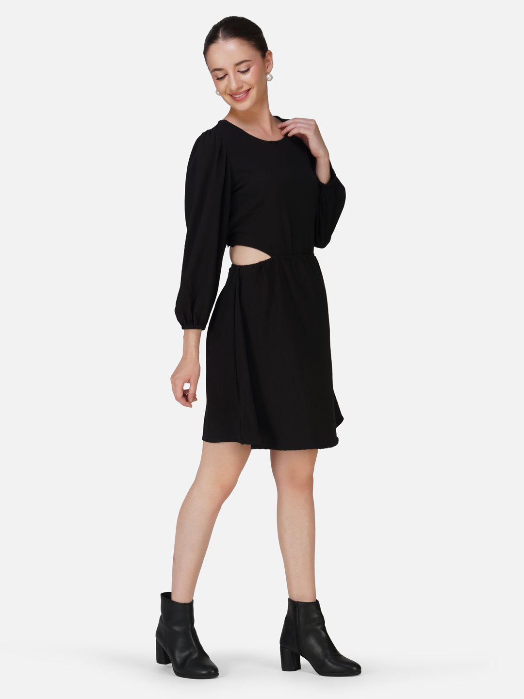 KIARABEL Black Cut Out Dress image 3