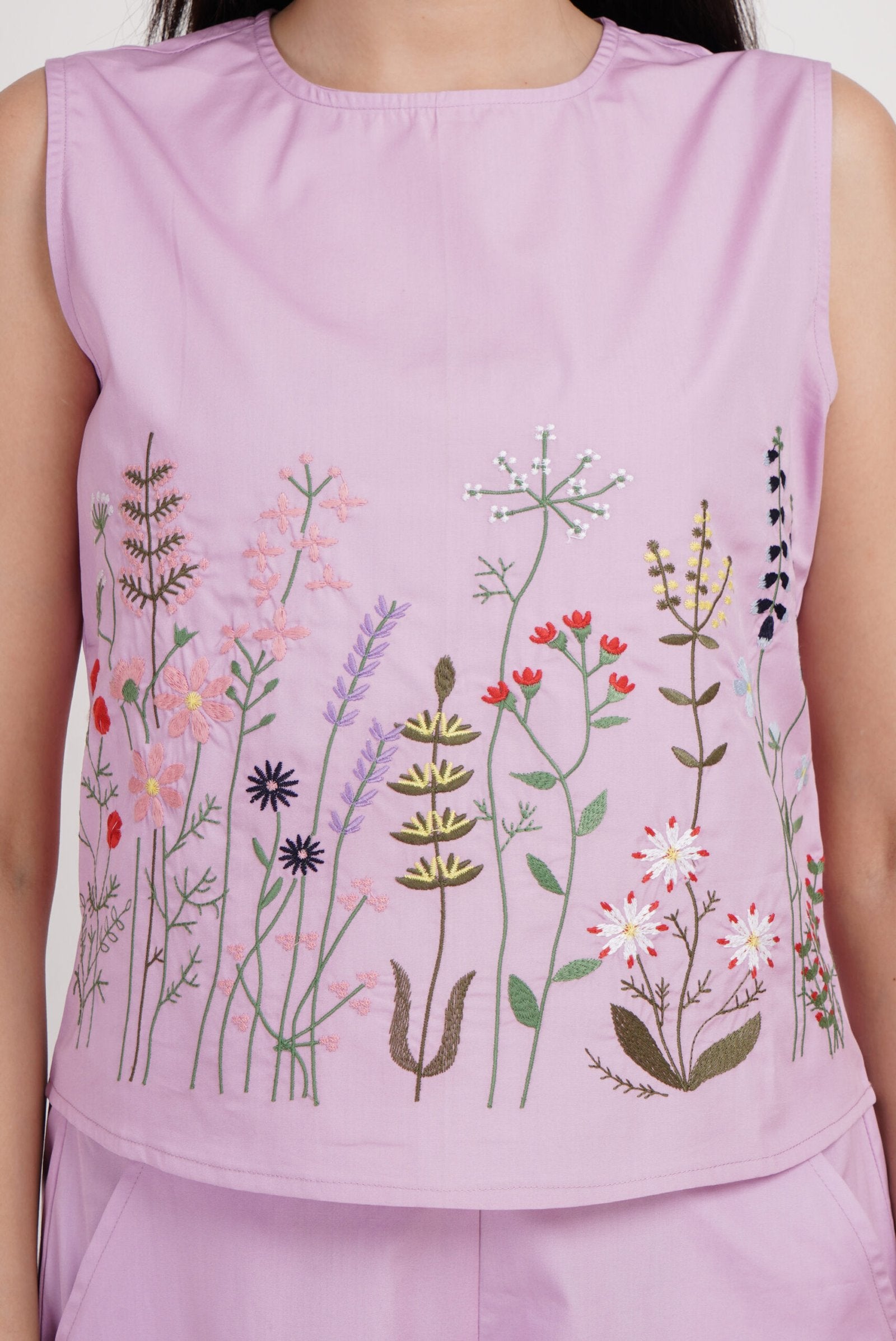 KIARABEL Top & Trouser Co-ords Set for women (Lavender) image 4