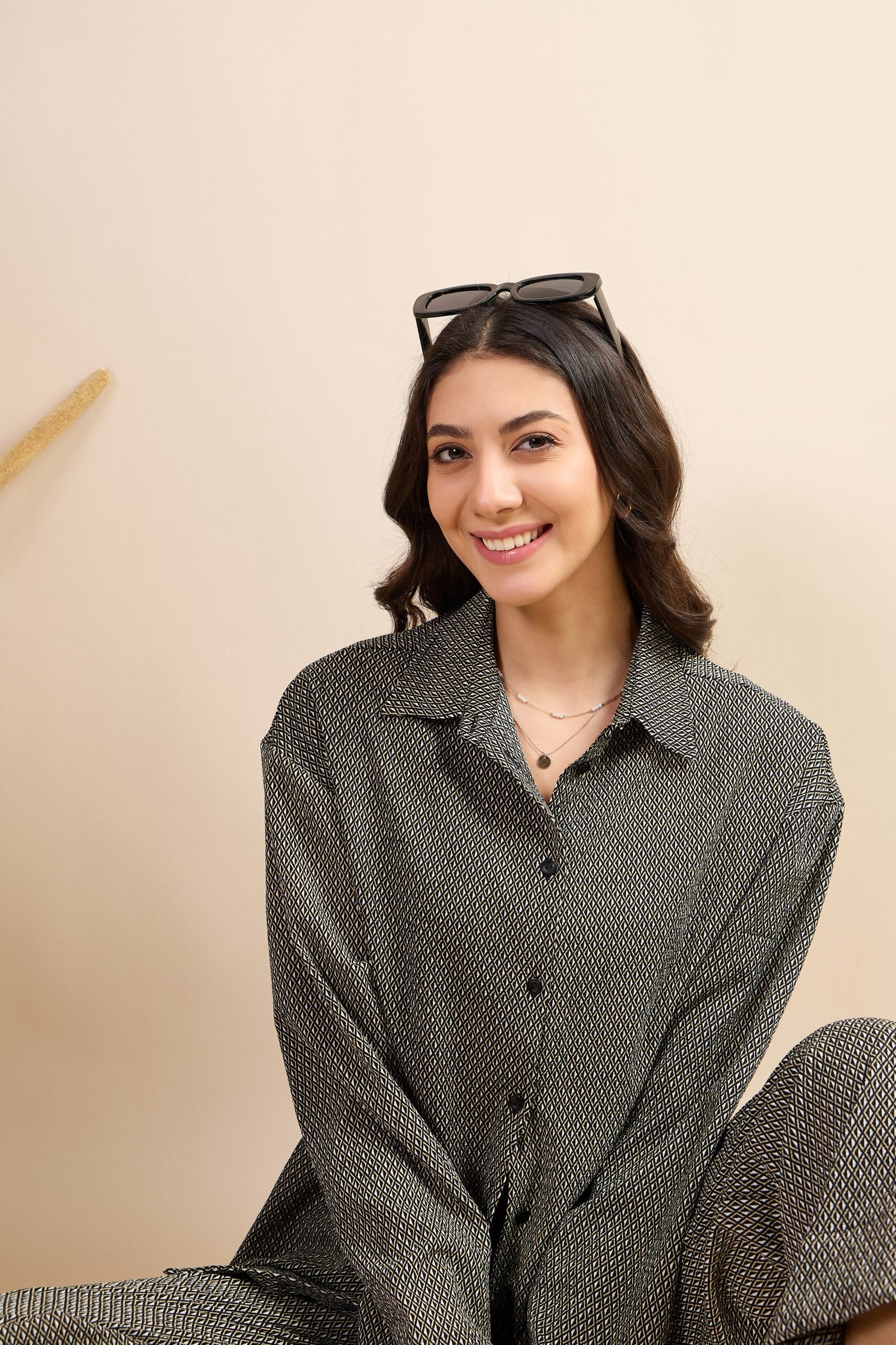 KIARABEL Women's Self Printed Styles Co-Ord Set image 2