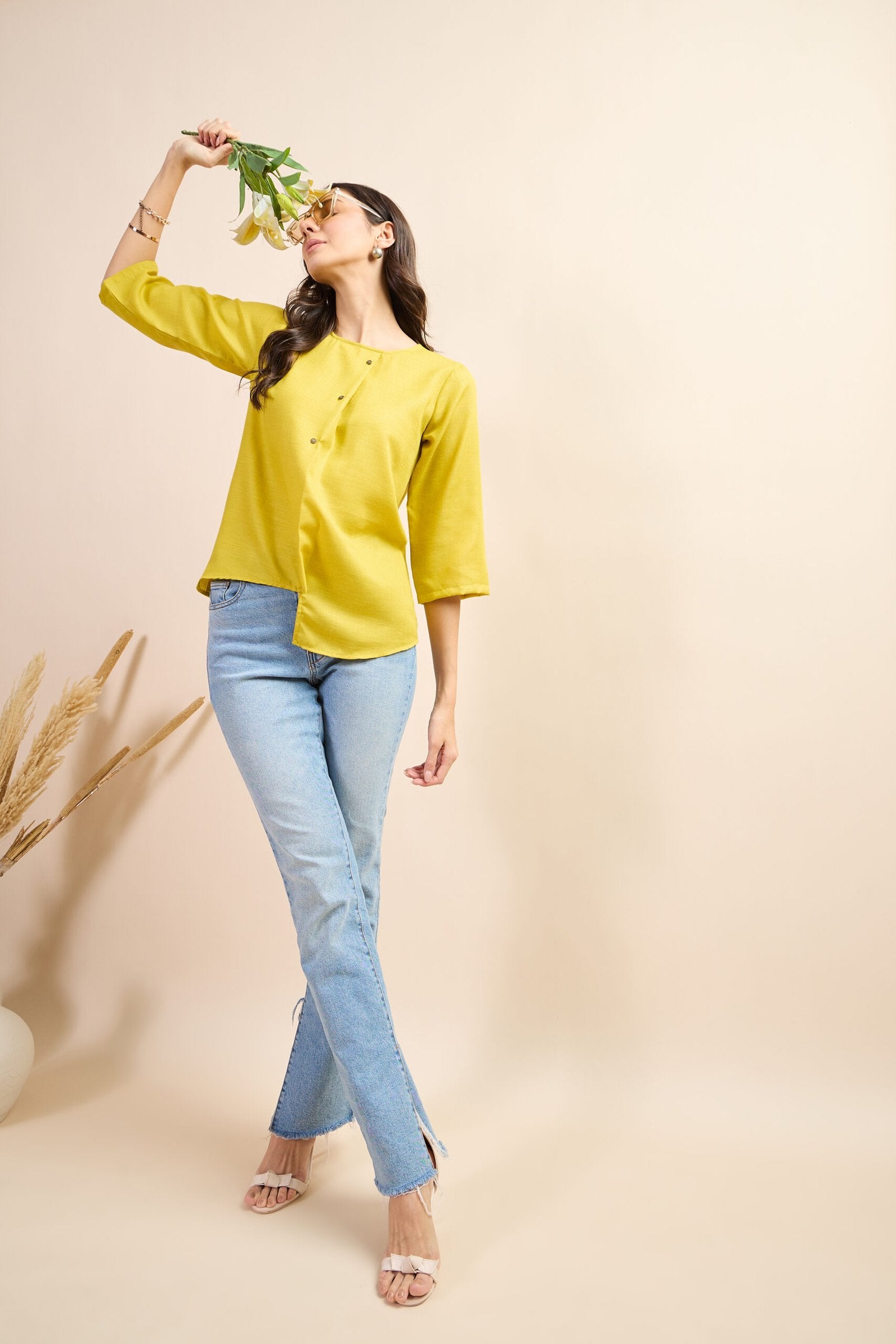 KIARABEL Western Sunny Glow Short Sleeve Top image 4