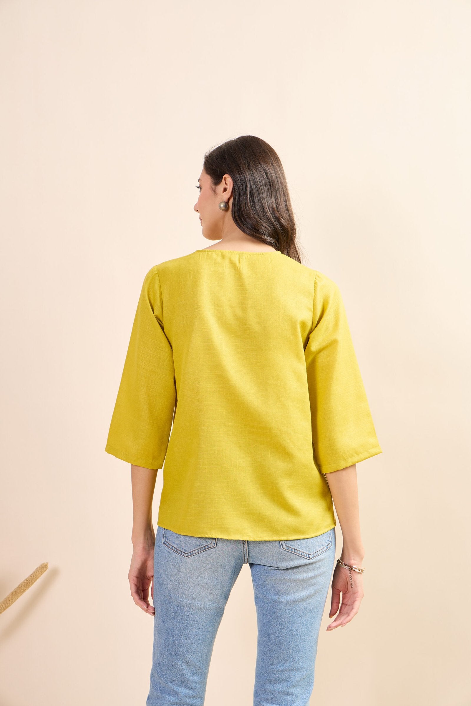 KIARABEL Western Sunny Glow Short Sleeve Top image 1