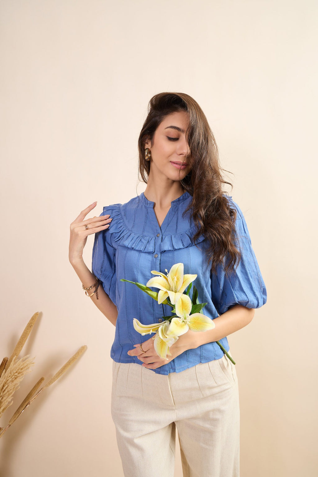 KIARABEL Western Skyline Short Sleeve Top image 4