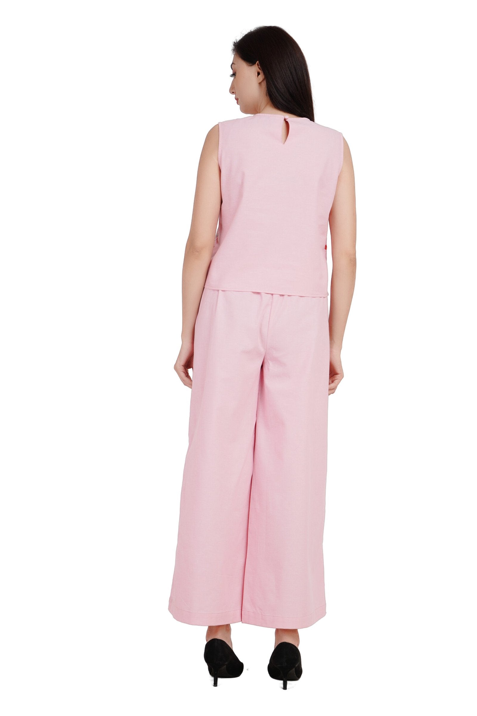 KIARABEL Top & Trouser Co-ords Set for women (Pink) image 1