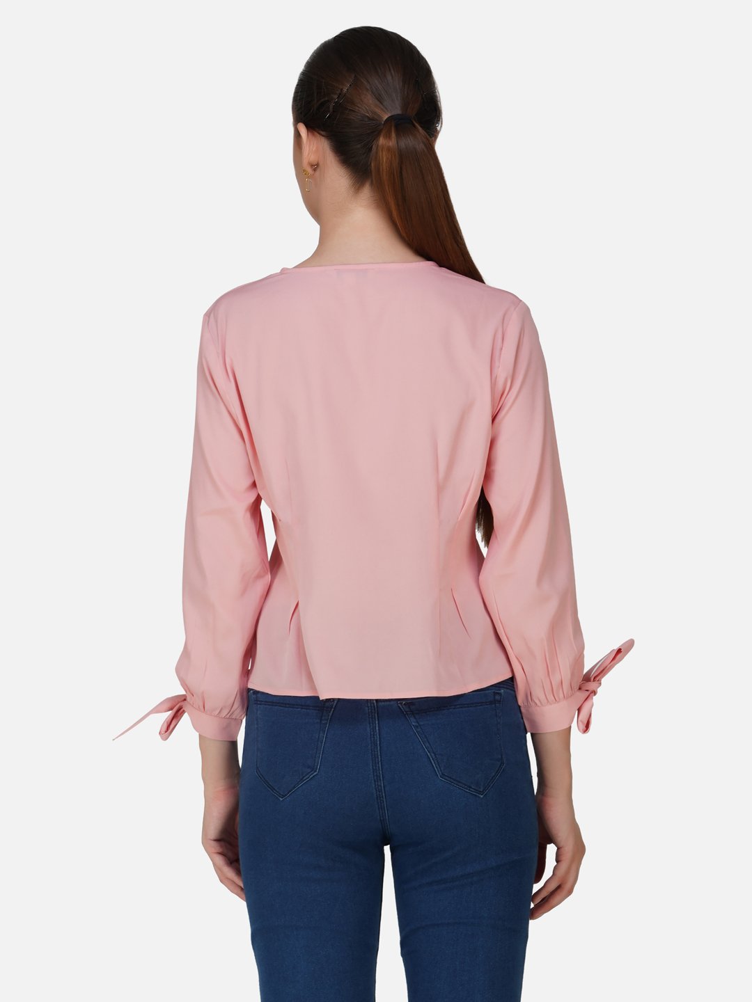 kiarabel retail Casual Solid Women Pink Top image 1